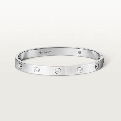 cartier love bracelet 4 diamond|cartier love bracelet diamond encrusted.